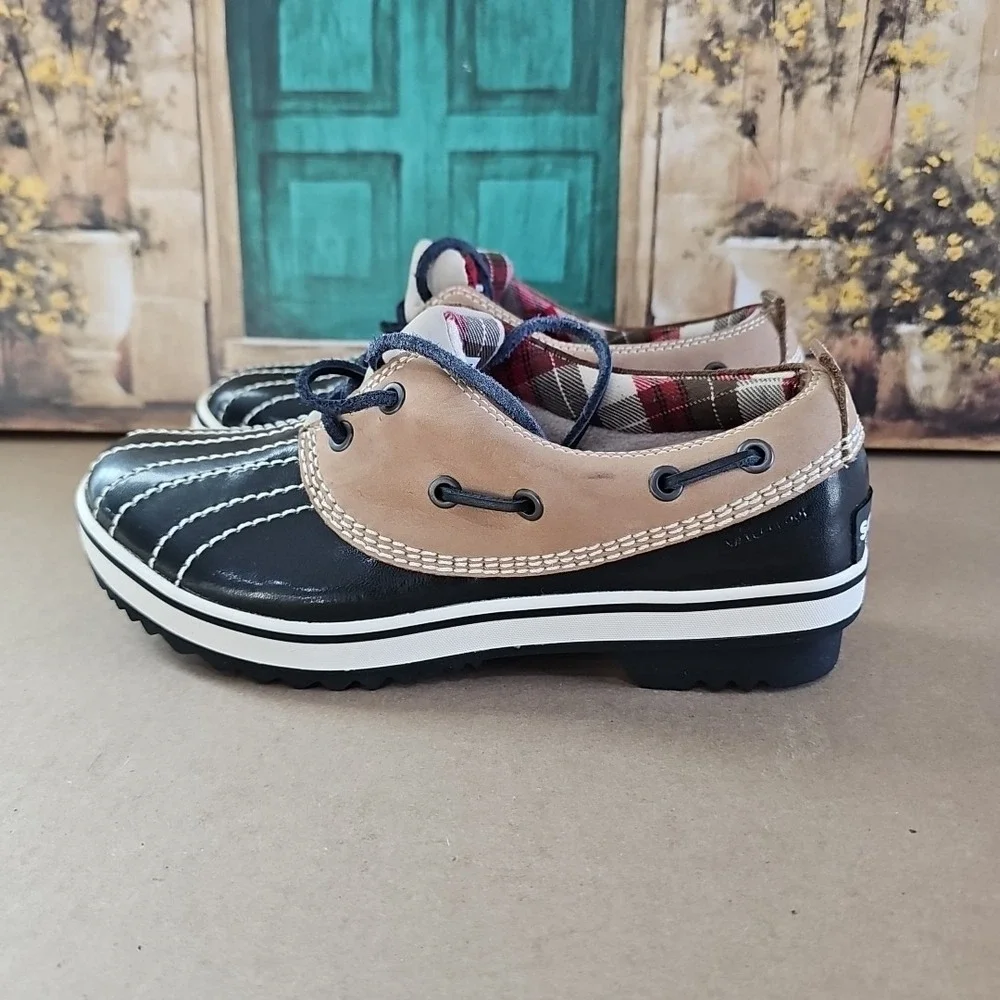 Sorel Women's Tivoli Low II Black/Brown Shoes Size‎ 7.5 US